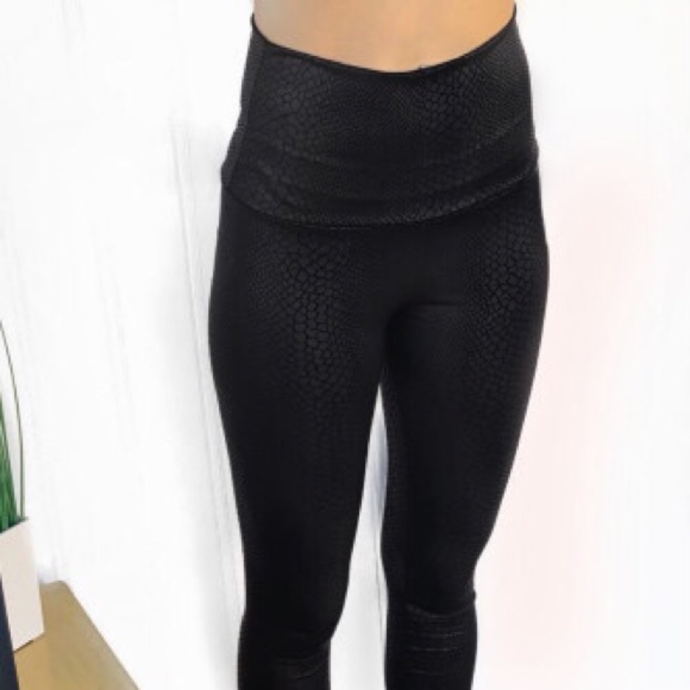 Faux leather leggings